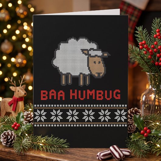 Baa Humbug Kerstschaap Kaart