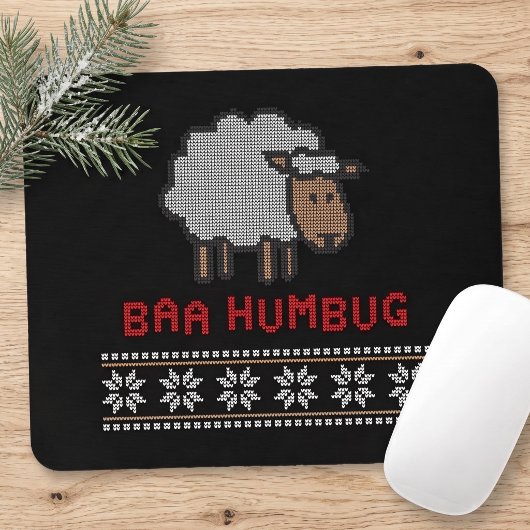 Baa Humbug Kerstschaap Muismat