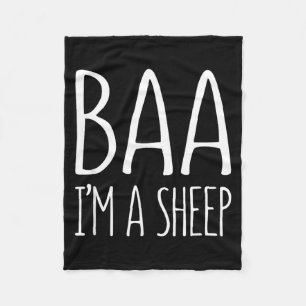 Baa Ik Ben Een Schaap T-Shirt Mannen Vrouwen Kinde Fleece Deken