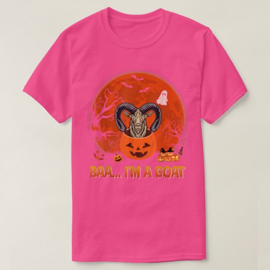 Baa ik ben grappige geit in eng pompoen t-shirt (Design voorkant)