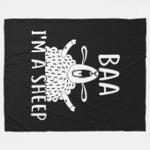 Baa I'm a Sheep | Cadeau van schapenhouders Fleece Deken (Voorkant (Horizontaal))