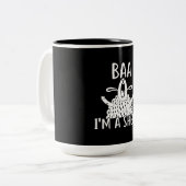 Baa I'm a Sheep | Cadeau van schapenhouders Tweekleurige Koffiemok (Voorkant links)