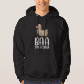 Baa I'm A Sheep Costume Hoodie (Voorkant)