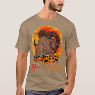 Baa I'm Funny Goat Halloween Goat Horror Pumpkins T-shirt