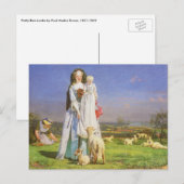Baa-lammeren van Ford Madox Brown Briefkaart (Voorkant / Achterkant)