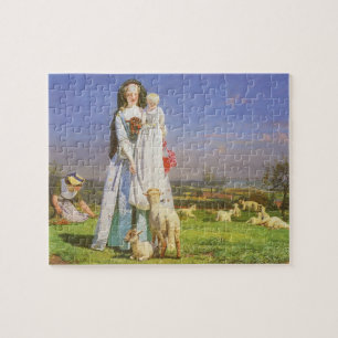  Baa-lammeren van Ford Madox Brown Legpuzzel