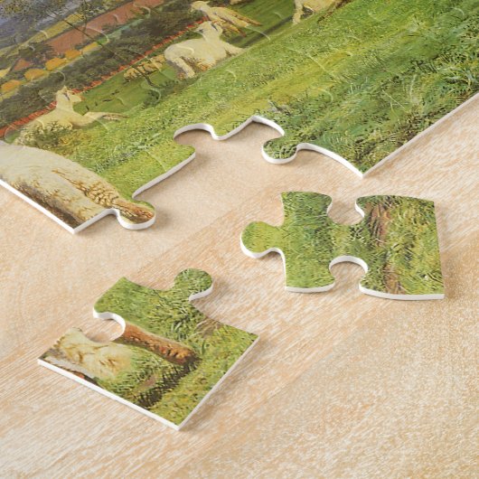  Baa-lammeren van Ford Madox Brown Legpuzzel (Zijkant)