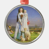  Baa-lammeren van Ford Madox Brown Metalen Ornament (Voorkant)