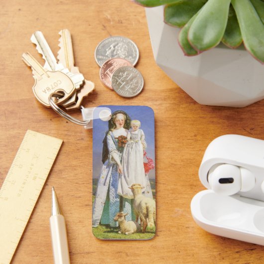  Baa-lammeren van Ford Madox Brown Sleutelhanger (Bureau)