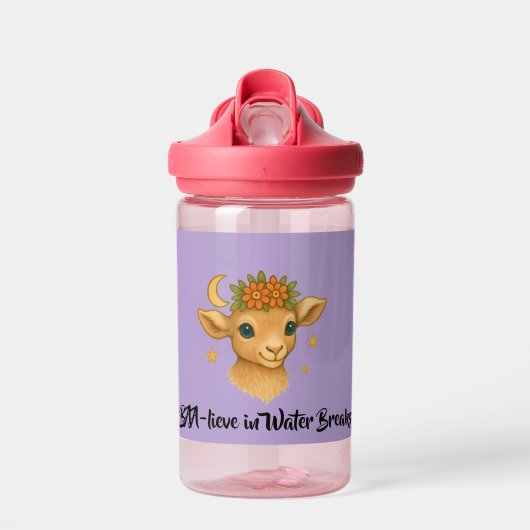 BAA-lieve Meisjes Roze Camelback Waterfles (Voorkant)