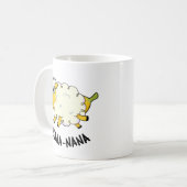 Baa-nana Funny Banana Pun Koffiemok (Voorkant links)