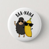 Baa-nana Grappige Banana Puns Ronde Button 5,7 Cm (Voorkant)