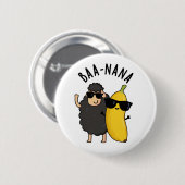 Baa-nana Grappige Banana Puns Ronde Button 5,7 Cm (Voorkant /achterkant)