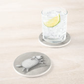 Baa Relief (schapen 2) Zandsteen Onderzetter (Zijkant)