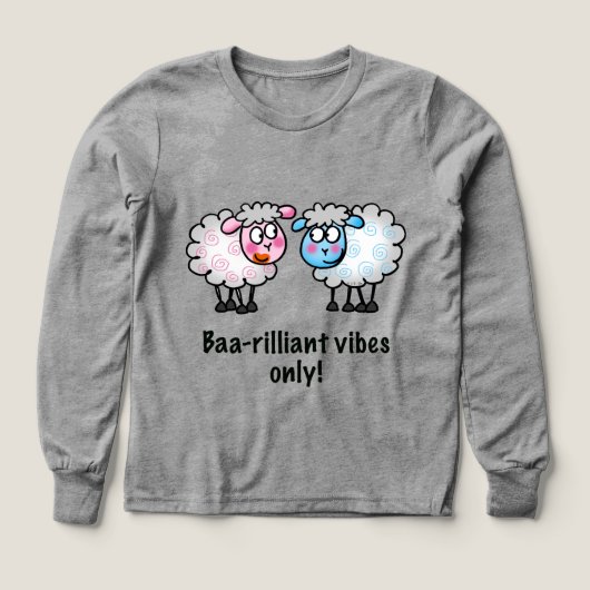 Baa-rilliant - Cute Cartoon Sheep Pair (Voorkant)