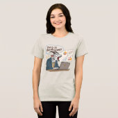 Baa-rilliant Goat Business Pun - Grappige Kantoor  Tri-Blend Shirt (Voorkant volledig)