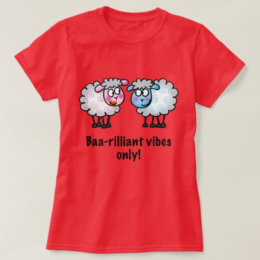Baa-rilliant - Paar Malse Schapen T-shirt (Design voorkant)