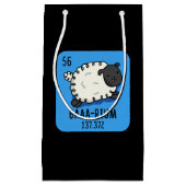 Baa-rium Grappige Schaap Chemie Pun Dark BG Klein Cadeauzakje (Voorkant)
