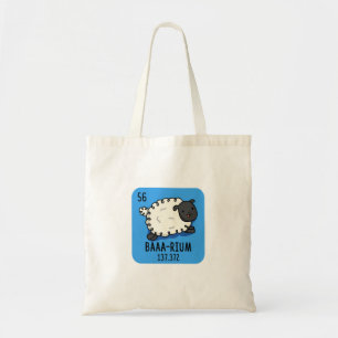 Baa-rium Grappige Schaap Scheikunde Pun Tote Bag