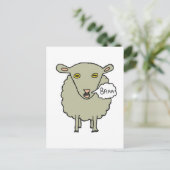 Baa Sheep Briefkaart (Staand voorkant)