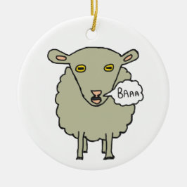 Baa Sheep Keramisch Ornament