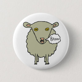 Baa Sheep Ronde Button 5,7 Cm
