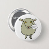 Baa Sheep Ronde Button 5,7 Cm (Voorkant /achterkant)