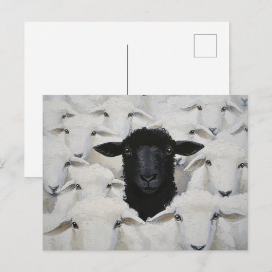 Baa-tle of Individuality Briefkaart (Voorkant / Achterkant)