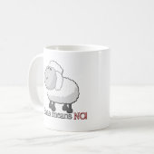 Baaa betekent NEE! Koffiemok (Voorkant links)