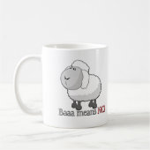 Baaa betekent NEE! Koffiemok (Links)