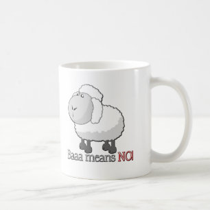 Baaa betekent NEE! Koffiemok