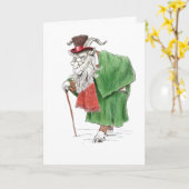 Baaa, Humbug. Ebeneezer Scrooge Goat Kaart (Gele Bloem)