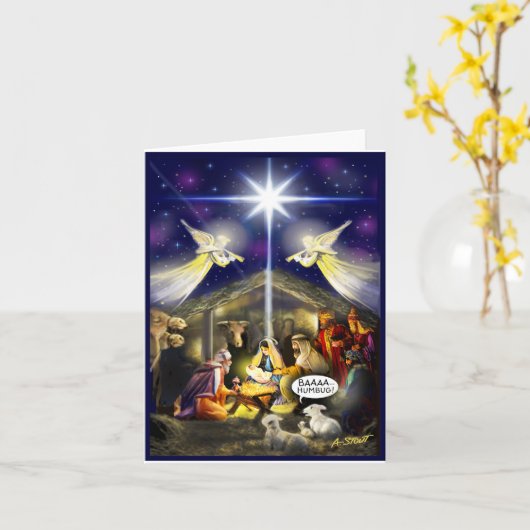 BAAA HUMBUG! - KAART (Gele Bloem)