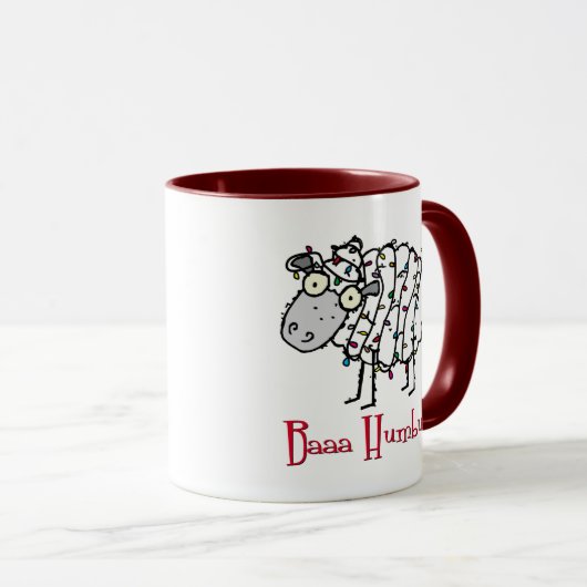 Baaa Humbug-kerstMok Mok (Voorkant rechts)