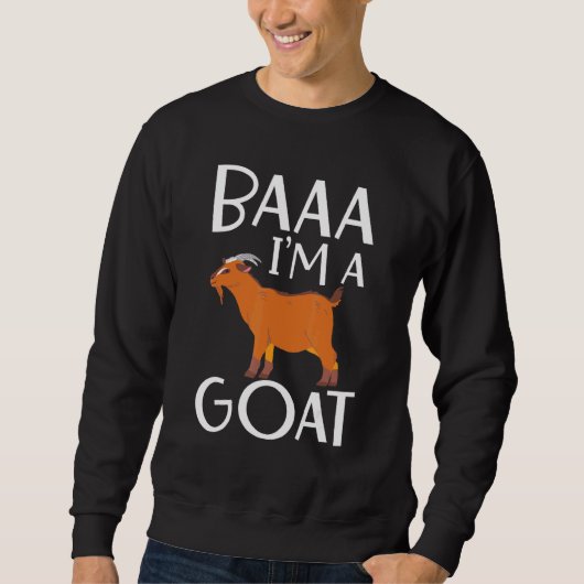 Baaa ik ben een geit Billy Goat Trui (Voorkant)
