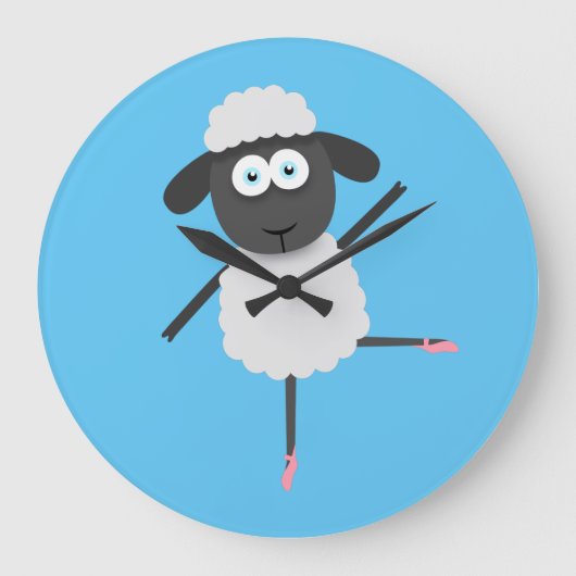 Baaa llerina grote klok (Voorkant)