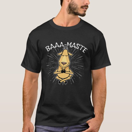 Baaa Maste  Geit Meditatie Yoga T-shirt (Voorkant)