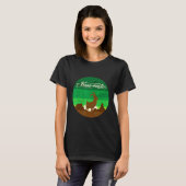 Baaa Maste Geit Yoga Namaste T-shirt (Voorkant volledig)