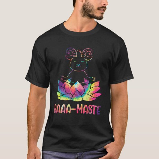 Baaa-Maste Livestock Herd Yoga Meditate Farm Anima T-shirt (Voorkant)