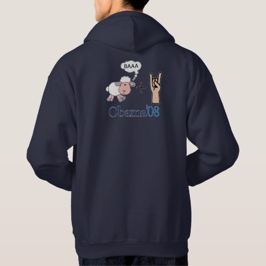 Baaa Rock! Obama Hoodie (Achterkant)