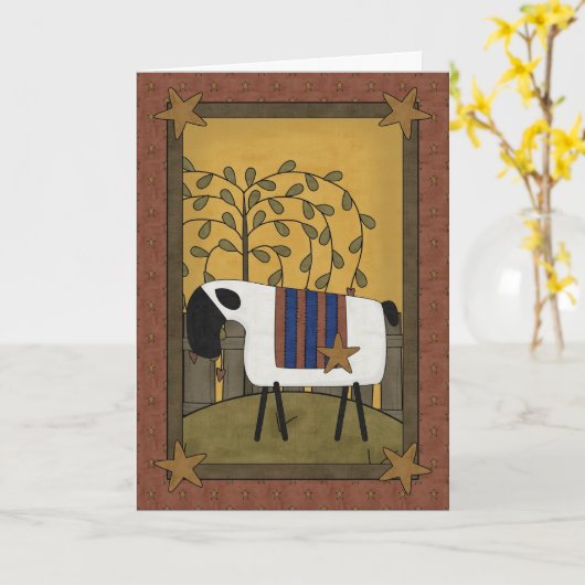 BAAAAA Birthday Sheep Kaart (Gele Bloem)