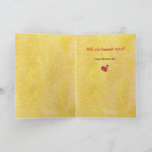 Baaaaaah Mine Valentines Day Cartoon Sheep Feestdagen Kaart (Binnen)