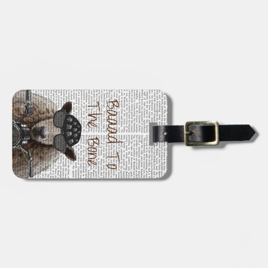 Baaad naar de botte bagagelabel (Voorkant horizontaal)