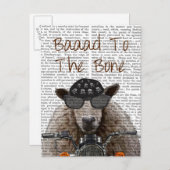 Baaad naar de botte briefkaart (Voorkant / Achterkant)