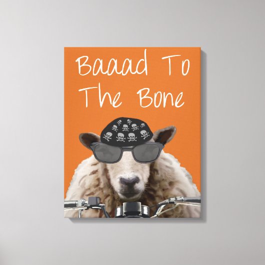 Baaad naar de botte canvas afdruk (Voorkant)