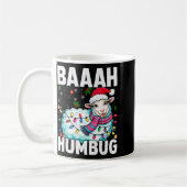 Baaah Humbug Sheep Xmas Lights Funny Anti Christma Koffiemok (Links)