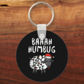 Baaah Humbug Sheep Xmas Lights Funny Anti Christma Sleutelhanger (Voorkant)