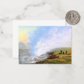 Baagoe - Wandelaars picknicken bij Uxahver IJsland Notitiekaartje (Voorkant / Achterkant in situ)