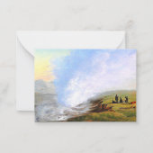 Baagoe - Wandelaars picknicken bij Uxahver IJsland Notitiekaartje (Voorkant)