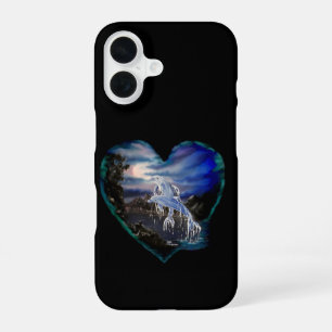 Baai bij nacht, Dolphin Love iPhone 16 Hoesje